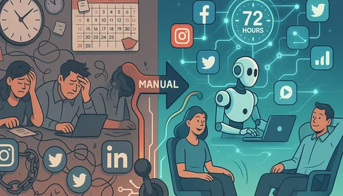 Social Media on Autopilot: How to Save 72 Hours per Quarter with AI